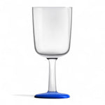 Marc Newson design wijnglas Tritan met blauwe voet