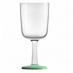 Marc Newson design wijnglas Tritan met groene glow in the dark voet