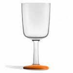 Marc Newson design wijnglas Tritan met oranje voet