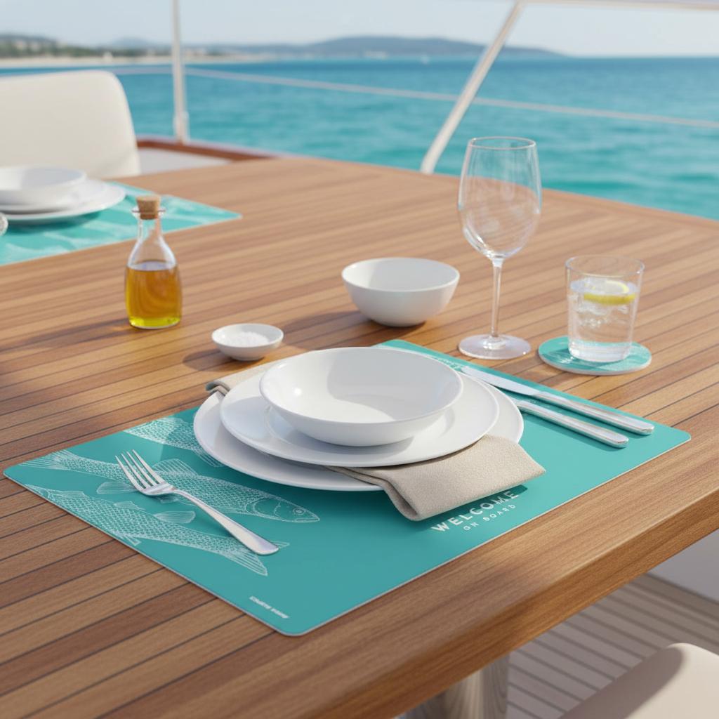 Marine_Business_Fish_placemats_onderzetter_Turquoise