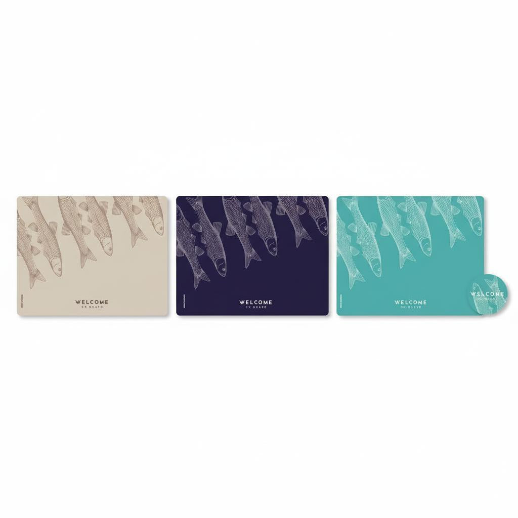 Marine_Business_Fish_placemats_onderzetters_set_beige_6_6_naast_elkaar