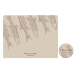 Marine Business Fish placemats & onderzetters set in 3 6 +6  beige