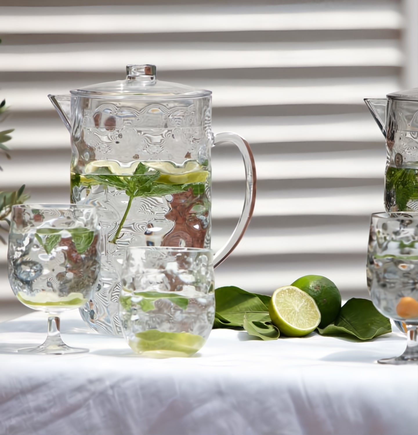 Marine Business Moon serie transparant met bijpassende waterglas en waterkan