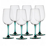 Marine Business wijnglas Ecozen 350ml (set van 6) - anti-slip, in turquoise