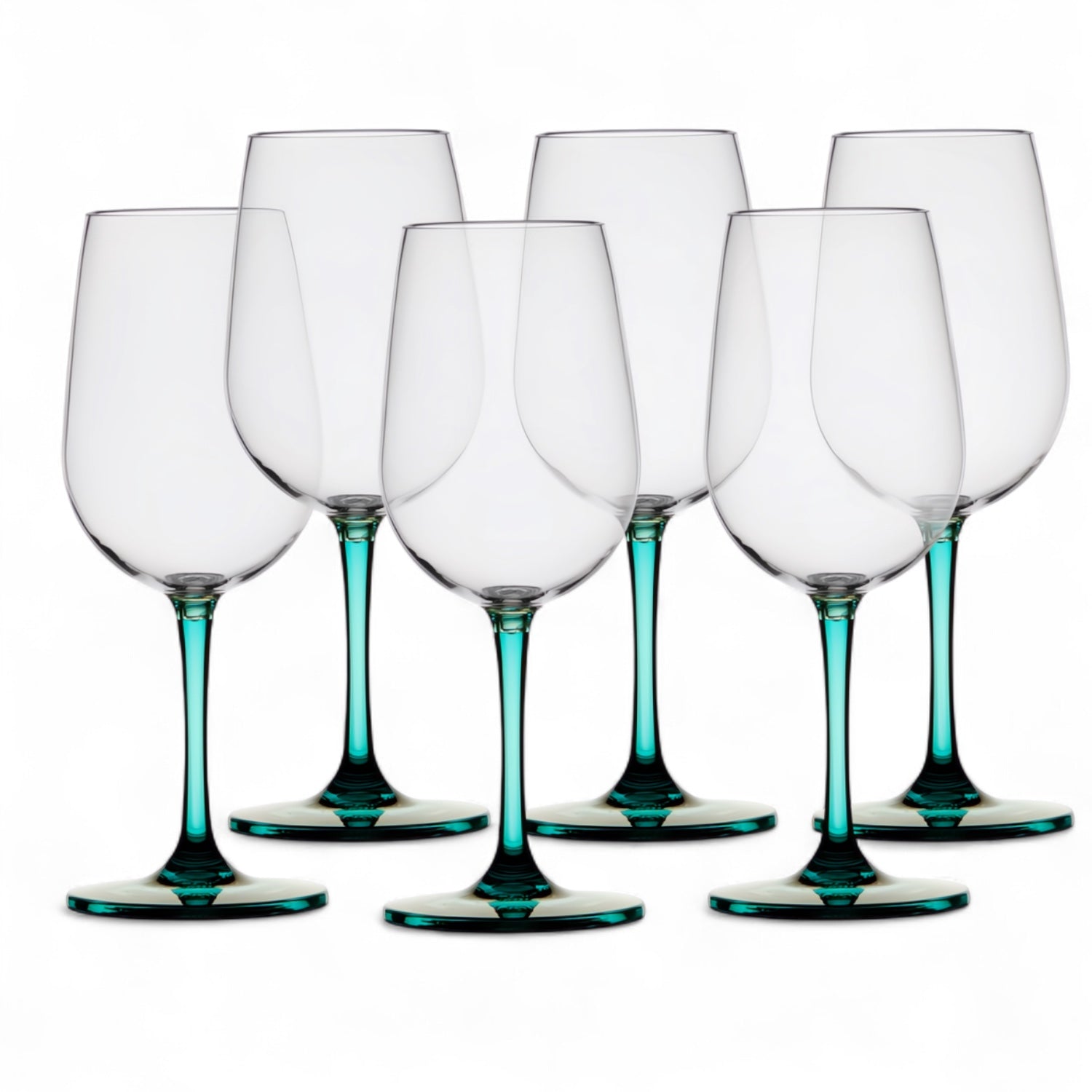 Marine Business wijnglas Ecozen 350ml (set van 6) - anti-slip, in turquoise