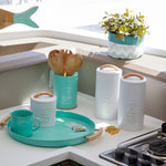 Menorca keuken serie wit & Acqua
