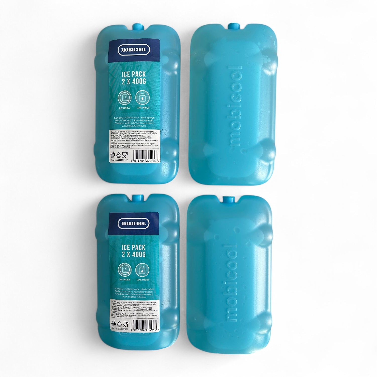 Mobicool koelelementen 400g herbruikbaar, set van vier