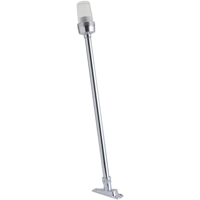 Navigatieverlichting toplicht met mast - klassiek, dekmontage, Foresti en Suardi verchroomd messing