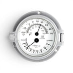 Plastimo 3 inch mat chroom thermo hygrometer 35885