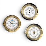 Plastimo messing klokkenset 4,5 inch - getijdenklok, barometer, thermo-hygrometer 56051-31230-31231