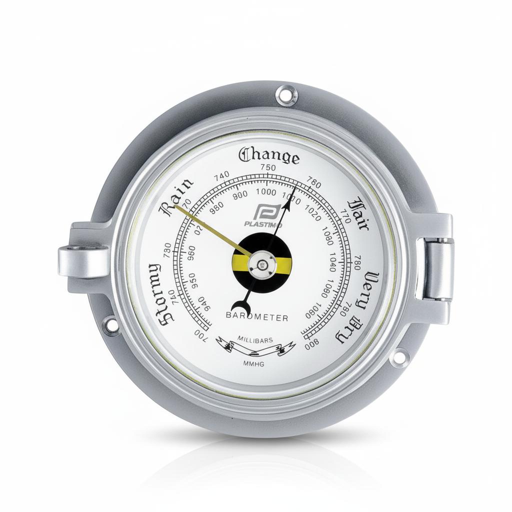 Plastimo 3 inch barometer matt chrome-plated brass 120mm 35884