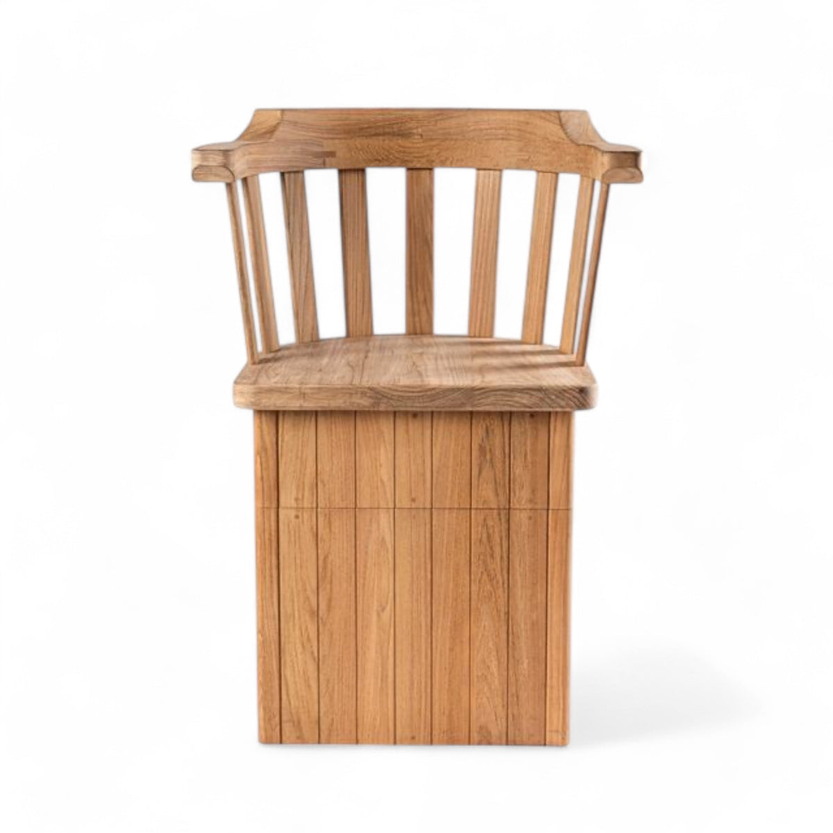 Premium Teak stuurkolom met Gasveer en Lade voor stuurstoel 2050 zonder kussen