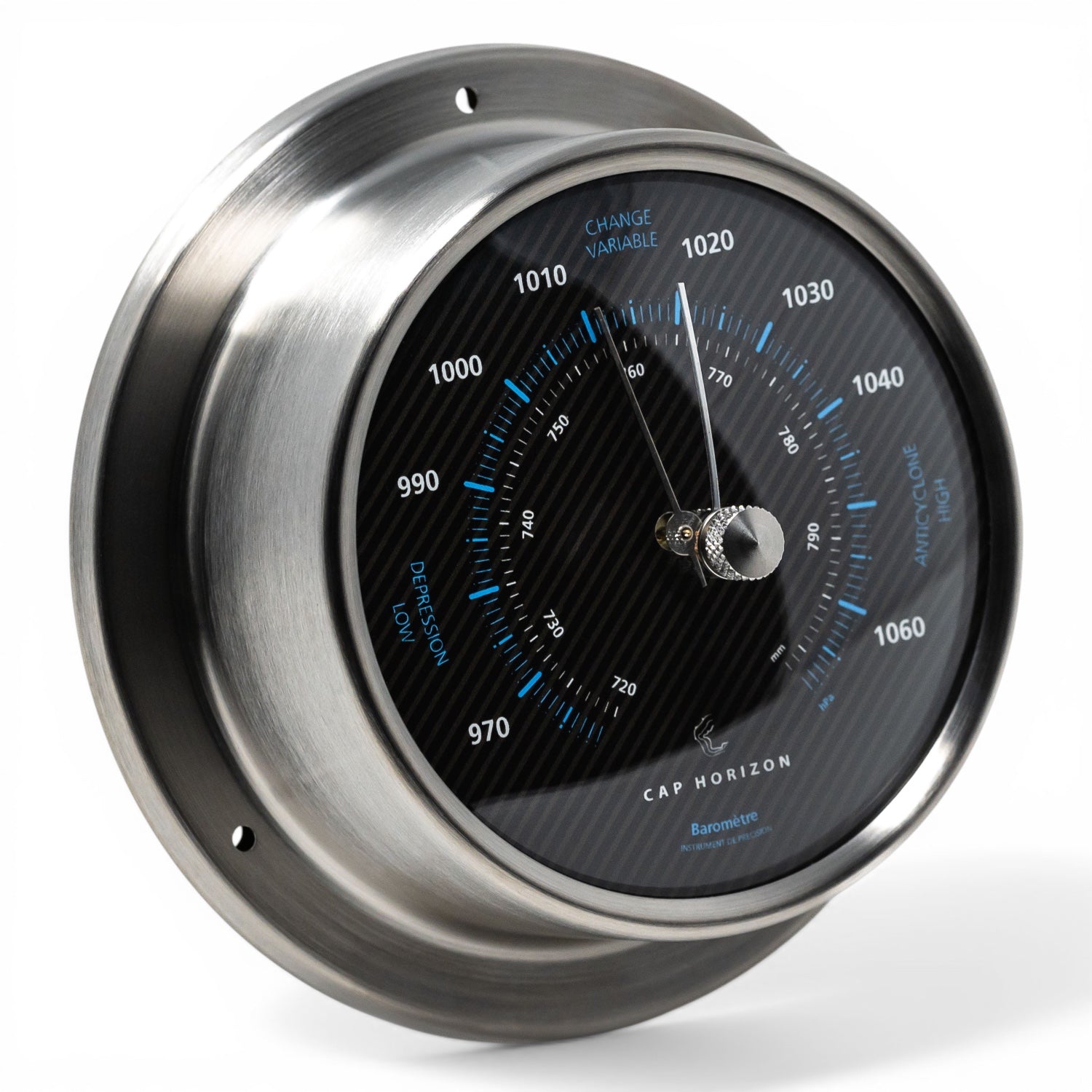 Cap Horizon Racing barometer RVS zwart 110 mm