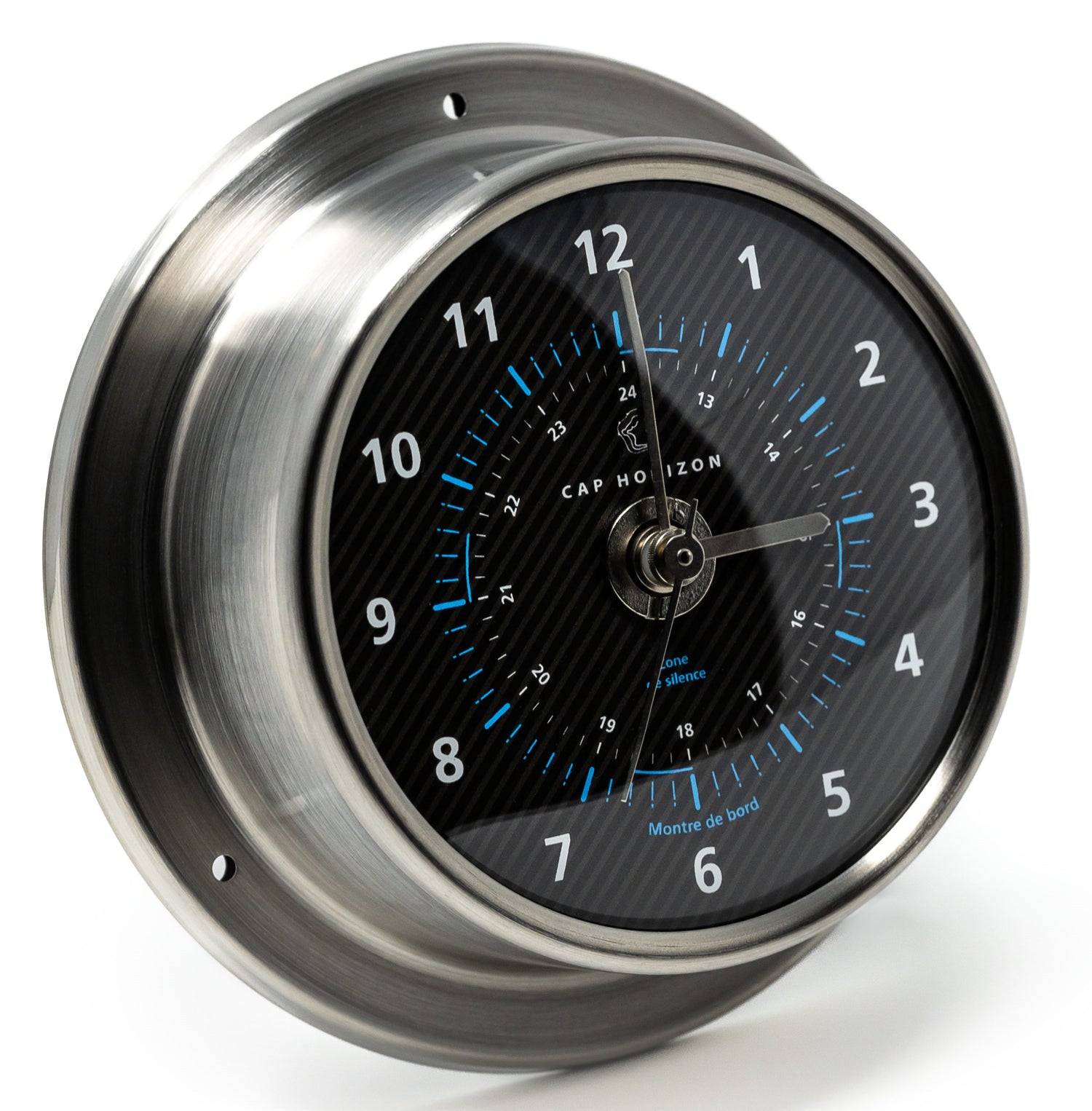 Cap Horizon Racing scheepsklok - quartz, RVS met zwart wijzerplaat 110–125 mm