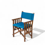 Regisseursstoel_II_deluxe_ongeolied_teak_met_een_forza_blauwe_luxe_kussenset