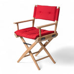 Regisseursstoel_I_deluxe_-_ongeolied_teak_met_forza_rood_kussen