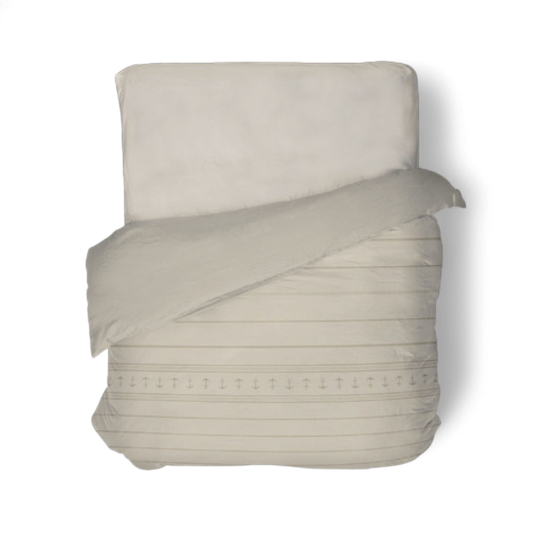 Santorini Quilt Double ecru