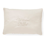 Santorini sierkussen met ‘Welcome on Board’ borduursel in kleur ecru 53725