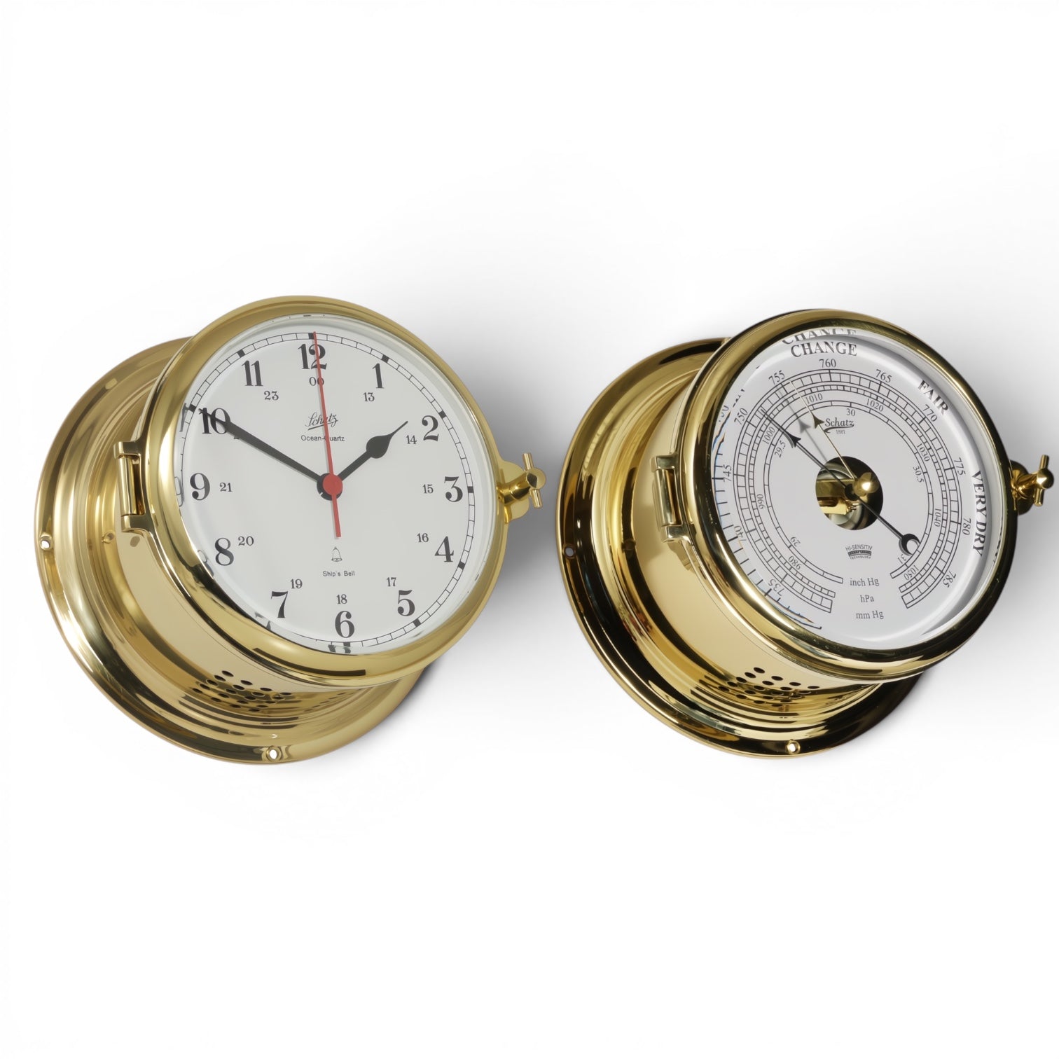 Schatz_Royal_2-delige_klokkenset_Messing_met_Arabische_wijzerplaat_met_scheepsbel_Scheepsklok_Barometer_480CSA_480BHI