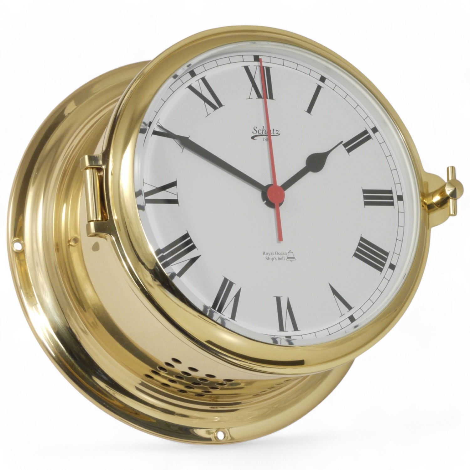 Schatz Royal Scheepsklok met scheepsbel – royaal formaat 180 mm, klassiek, schaal 480CS