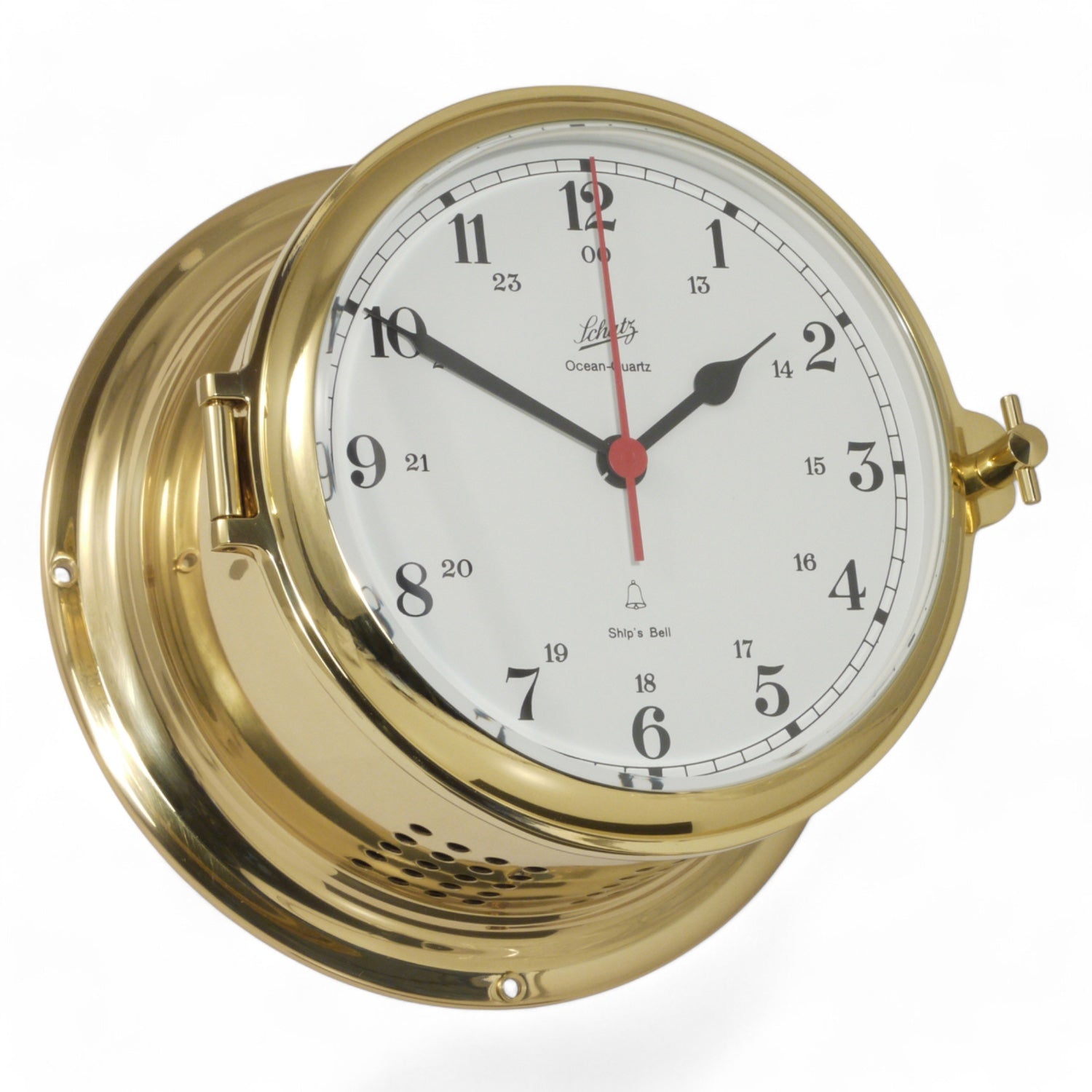 Schatz Royal Scheepsklok met scheepsbel – royaal formaat 180 mm, klassiek, schaal 480CSA