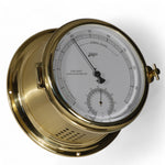 Schatz Royal haar-hygrometer 180 mm - stijlvolle luchtdrukmeter 481HT met thermometer geborsteld messing 
