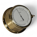 Schatz Royal haar-hygrometer 180 mm - stijlvolle luchtdrukmeter 481H geborsteld messing