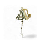 Scheepsbel messing - met speciale ophangbeugel en koord, Foresti en Suardi 15 cm