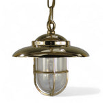 Scheepsmodel hanglamp van Foresti en Suardi in messing