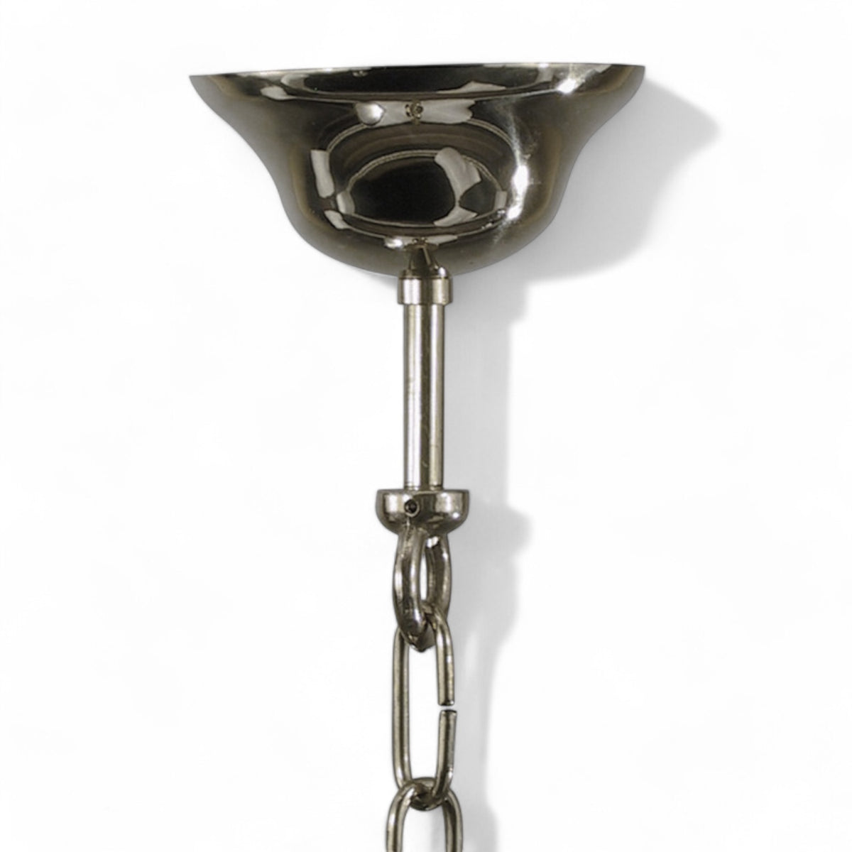 Scheepsmodel hanglamp van Foresti en Suardi in messing detail plafondplaat