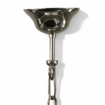 Scheepsmodel hanglamp van Foresti en Suardi in messing detail plafondplaat