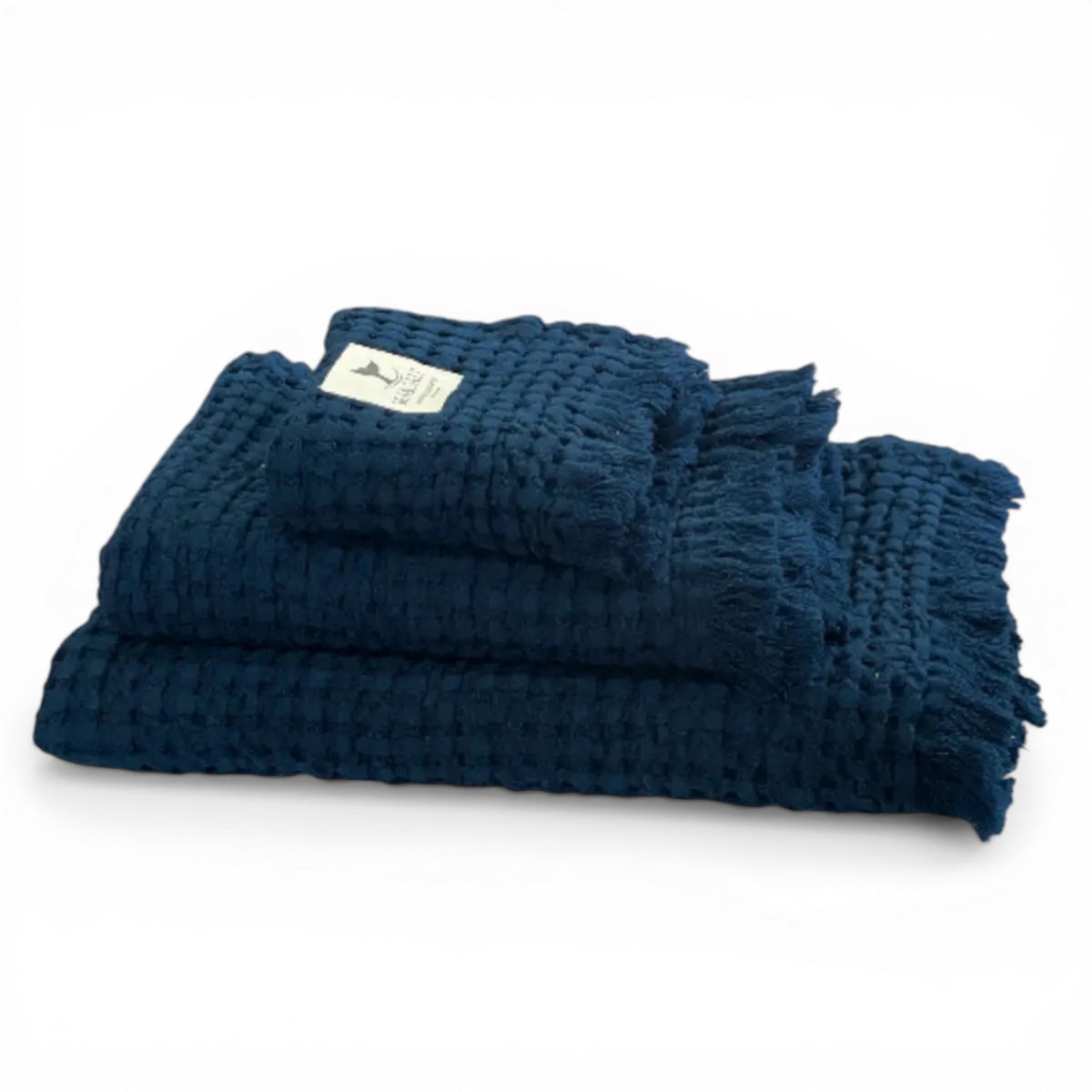 Sea Salt Waffle Handdoeken set Navy