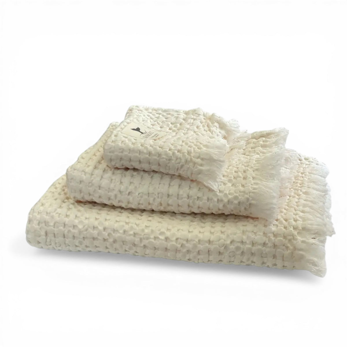 Sea Salt Waffle Handdoeken set Ecru