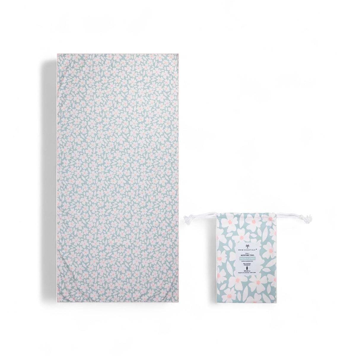 Swim Essentials | Florish Green Microvezel Handdoek – 180 x 90 cm