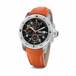 TNG Baltic Cup 43mm-black Dial orange strap