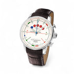 TNG Classic Tornado bruin croco-witte dial 10151A 