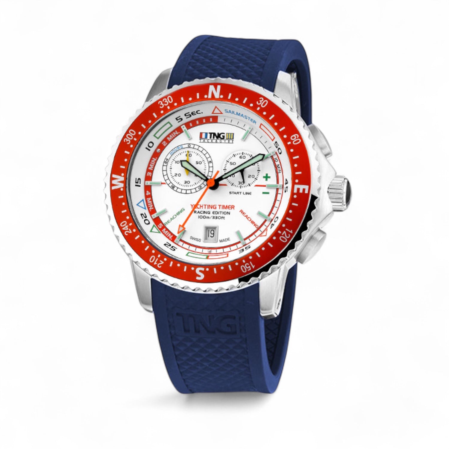 TNG Sailmaster TPU strap Blue topring red 10121C