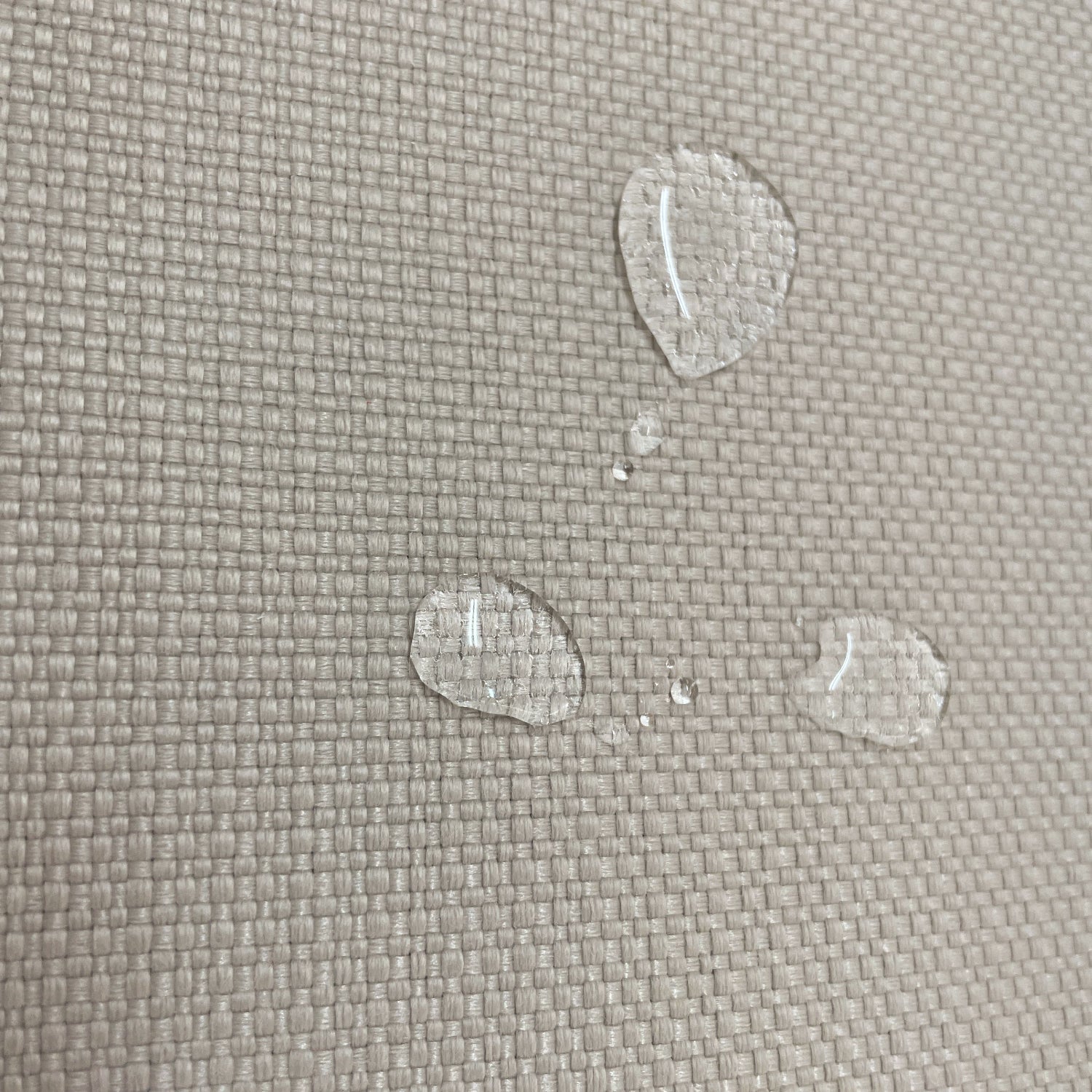 Textiel detail waterproof Sand met druppel