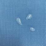 Textiel detail waterproof blue met druppel