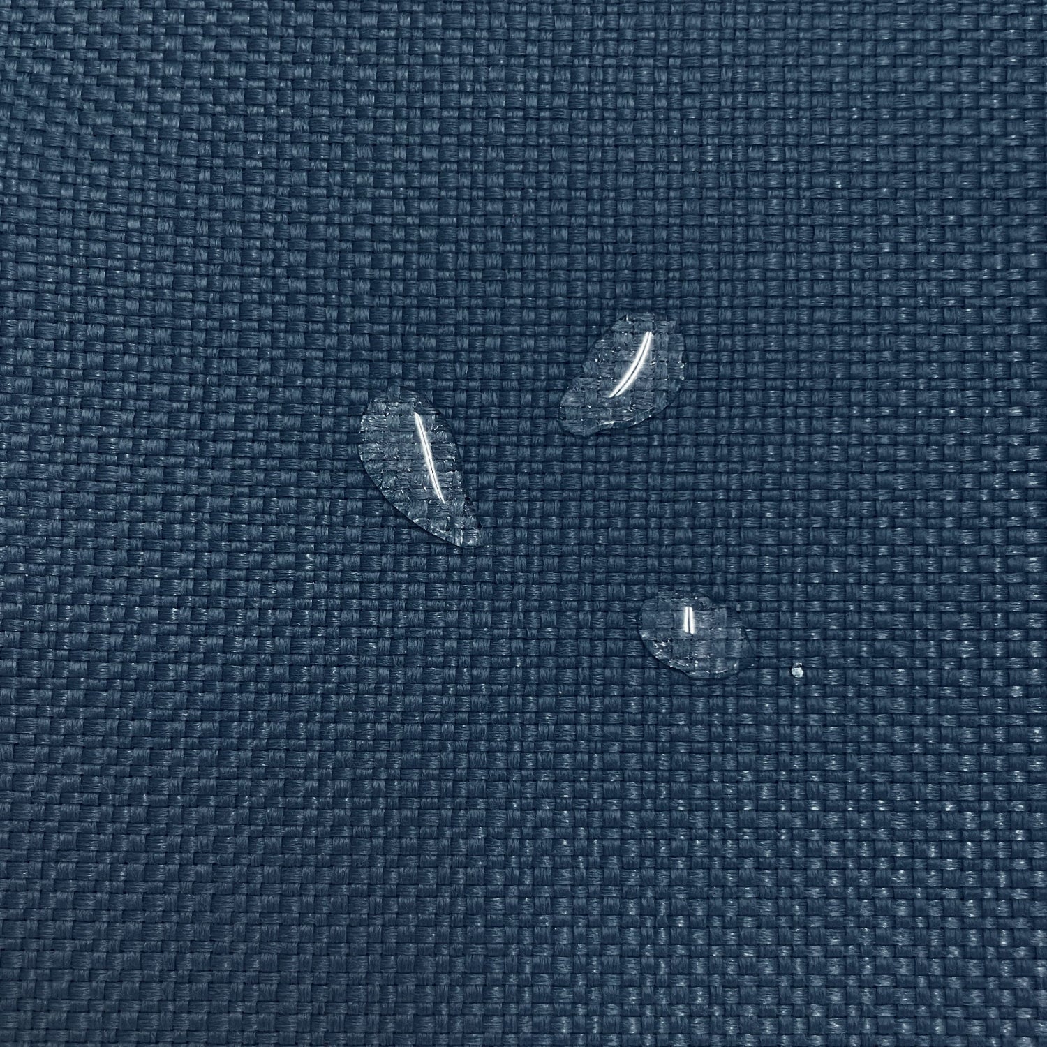 Textiel detail waterproof navy met druppel