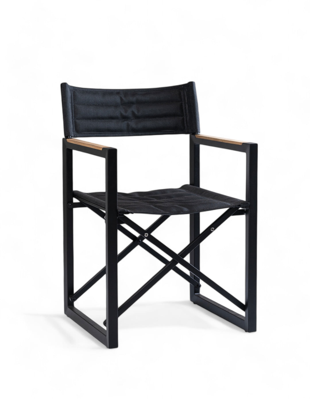 Director's chair The Square - aluminum with teak, durable, lightweight