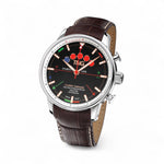 Tng Classic Tornado brown croco strap black dial 10151E 