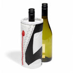 Trend marine wijn koeler zwart met fles wijn