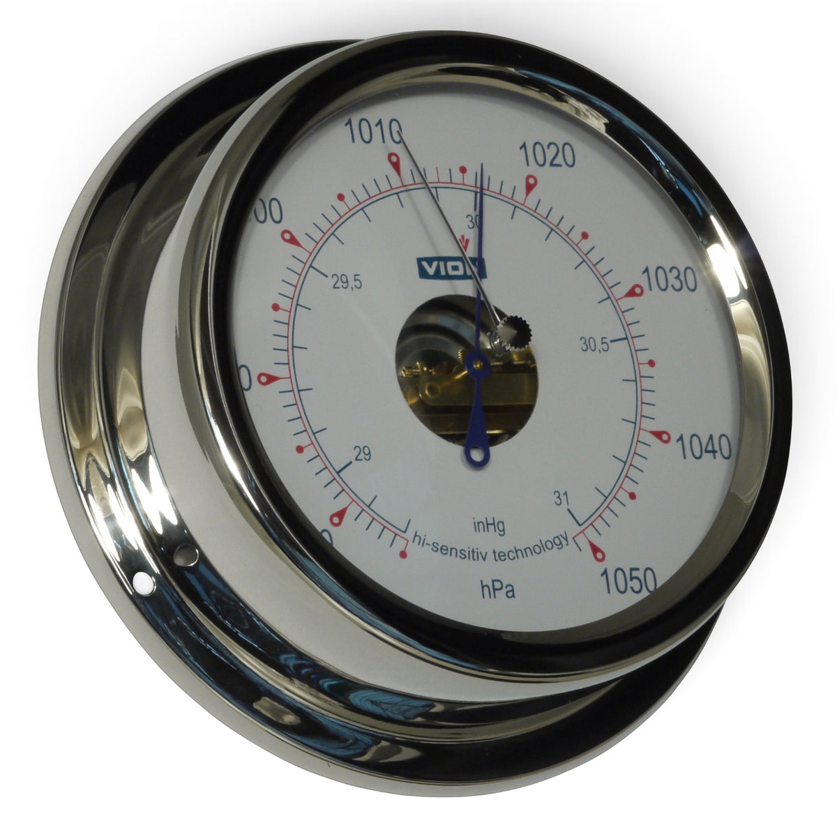 VION A130B barometer 150 mm – hi-sensitive, gepolijst rvs
