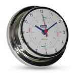 VION A80C scheepsklok 97 mm met quick-lock montage en radio-silence en blauw/rode wijzers