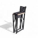 Varaschin regisseursstoel Victor - aluminium met teak, grijs antraciet ingeklapt