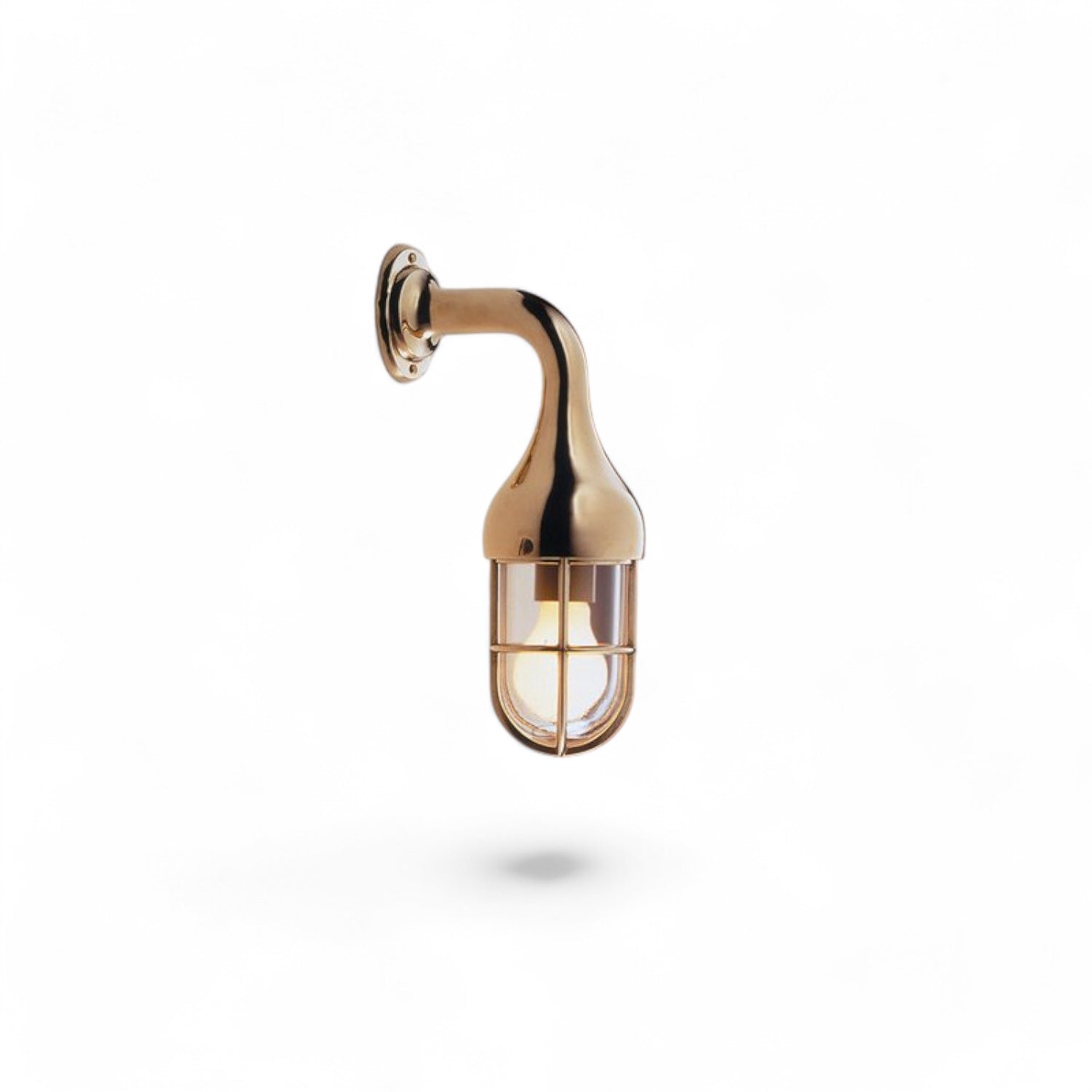 Waterdichte buitenlamp – messing druppelvorm, nautische stijl van Foresti & Suardi