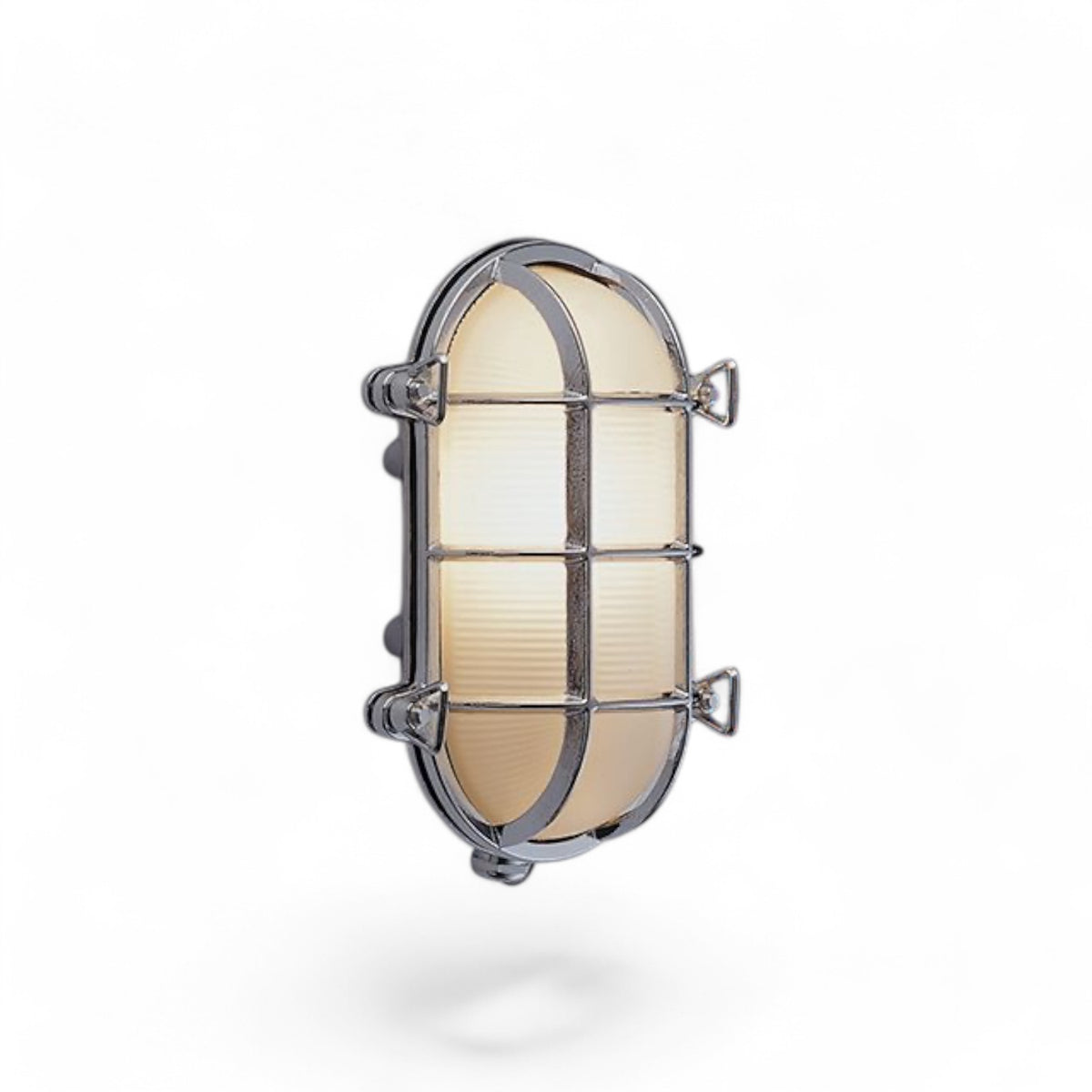 Waterdichte_ovale_nautische_buitenlamp_met_draadrooster_van_Foresti_en_Suardi_kleur_chroom_zij_aanzicht