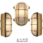 Waterdichte_ovale_nautische_buitenlamp_met_draadrooster_van_Foresti_en_Suardi_kleur_messing variant