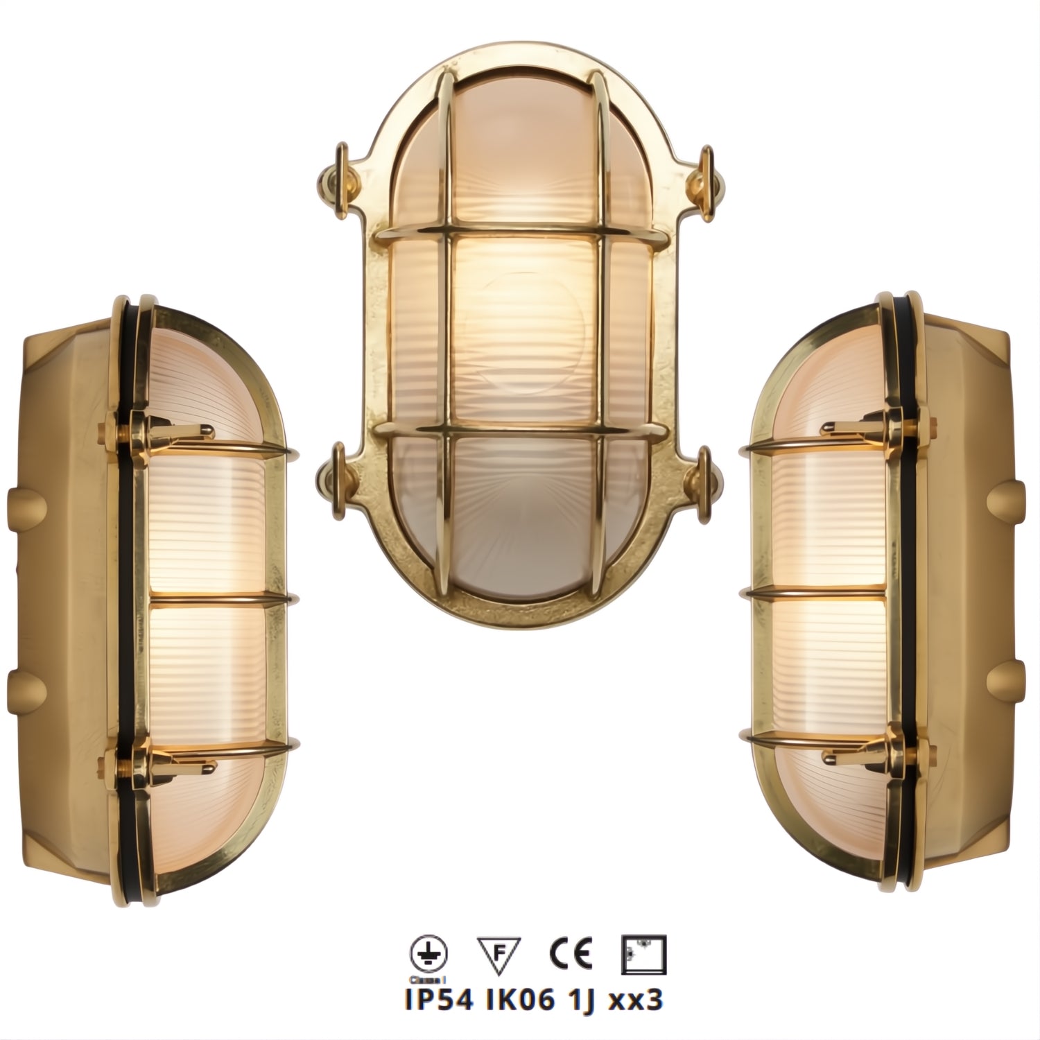 Waterdichte_ovale_nautische_buitenlamp_met_draadrooster_van_Foresti_en_Suardi_kleur_messing variant